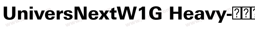 UniversNextW1G Heavy字体转换